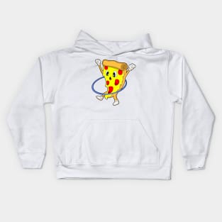 Pizza at Fitness with Fitness tires Kids Hoodie